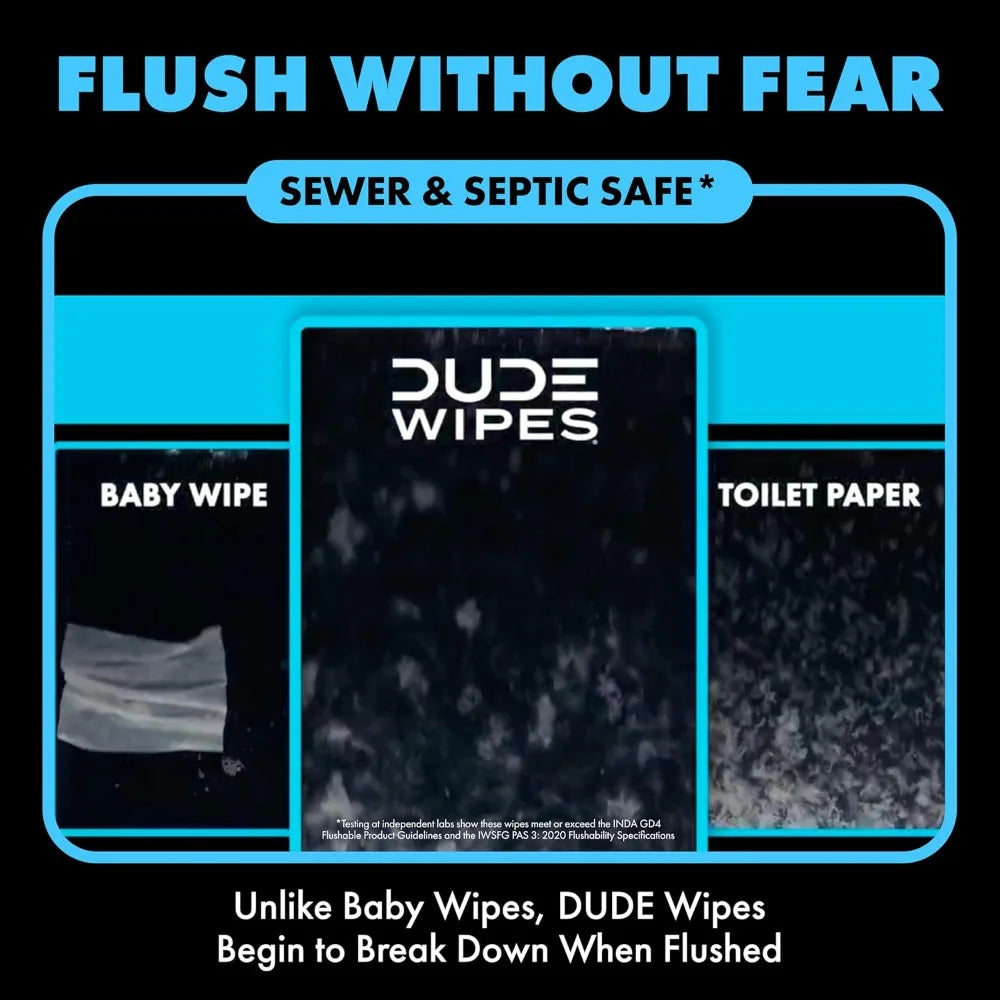 Extra Large Sensitive Skin Flushable Wipes