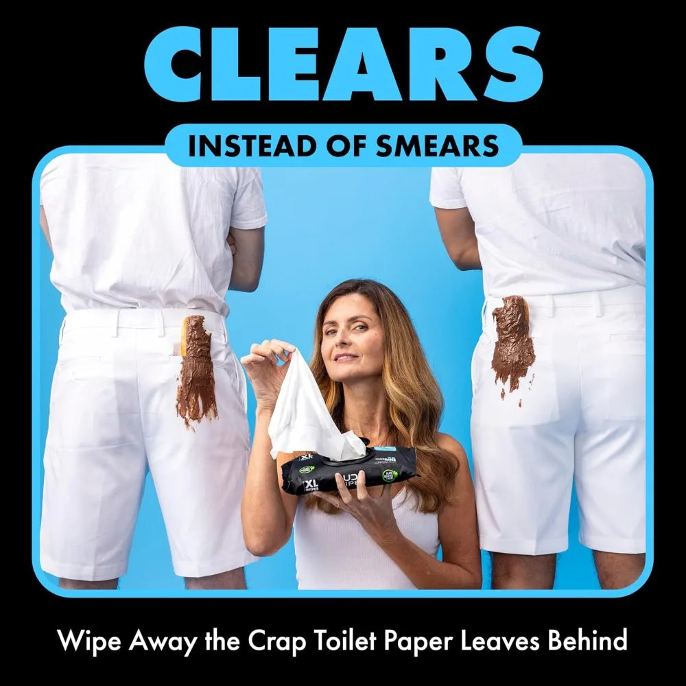Extra Large Sensitive Skin Flushable Wipes